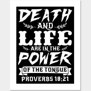 Proverbs 18:21 Posters and Art